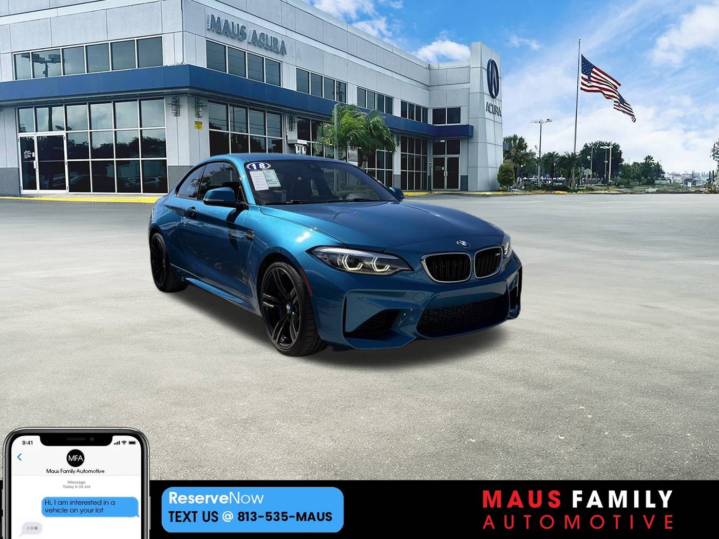 2018 BMW M2 Standard — Coupe — 55,777 mi — Tampa, FL