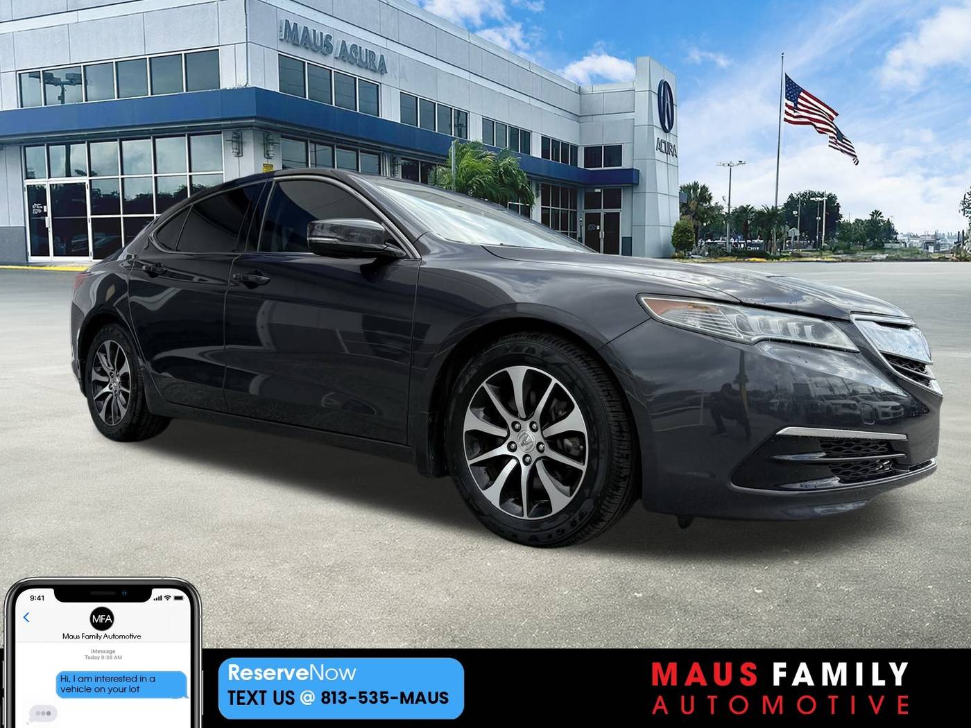 2015 Acura TLX Technology Package — Sedan — 53,125 mi — Tampa, FL