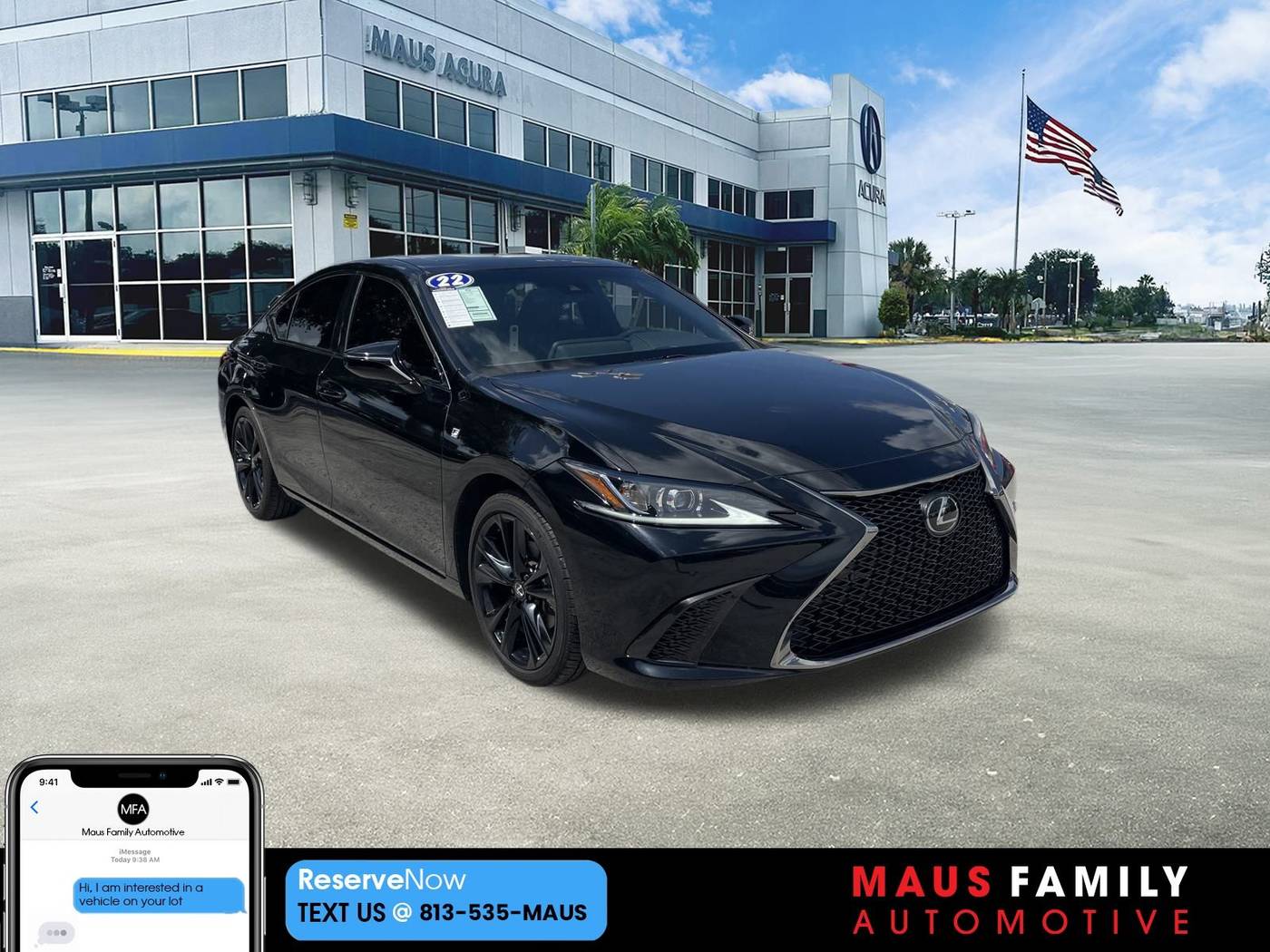 2022 Lexus ES ES 350 F SPORT — Sedan — 38,590 mi — Tampa, FL