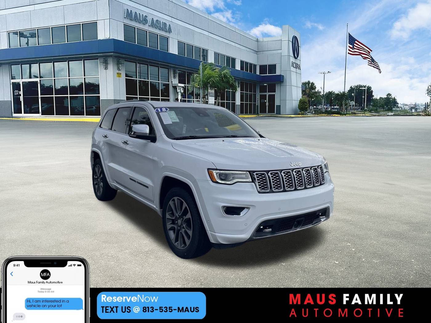 2018 Jeep Grand Cherokee Overland — SUV — 46,408 mi — Tampa, FL