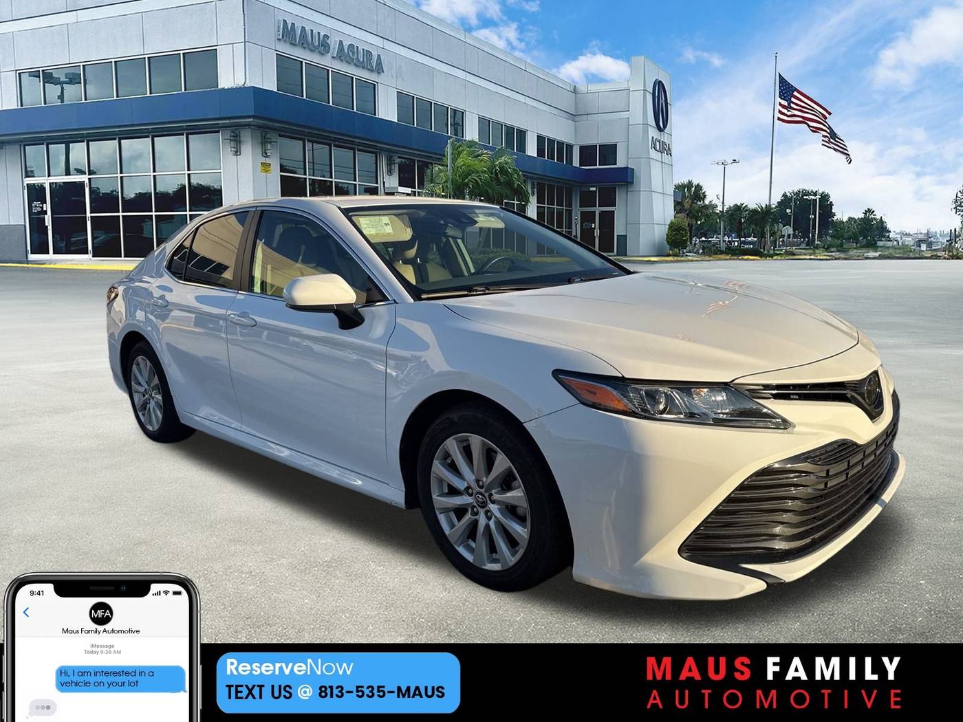 2019 Toyota Camry LE — Sedan — 44,843 mi — Tampa, FL
