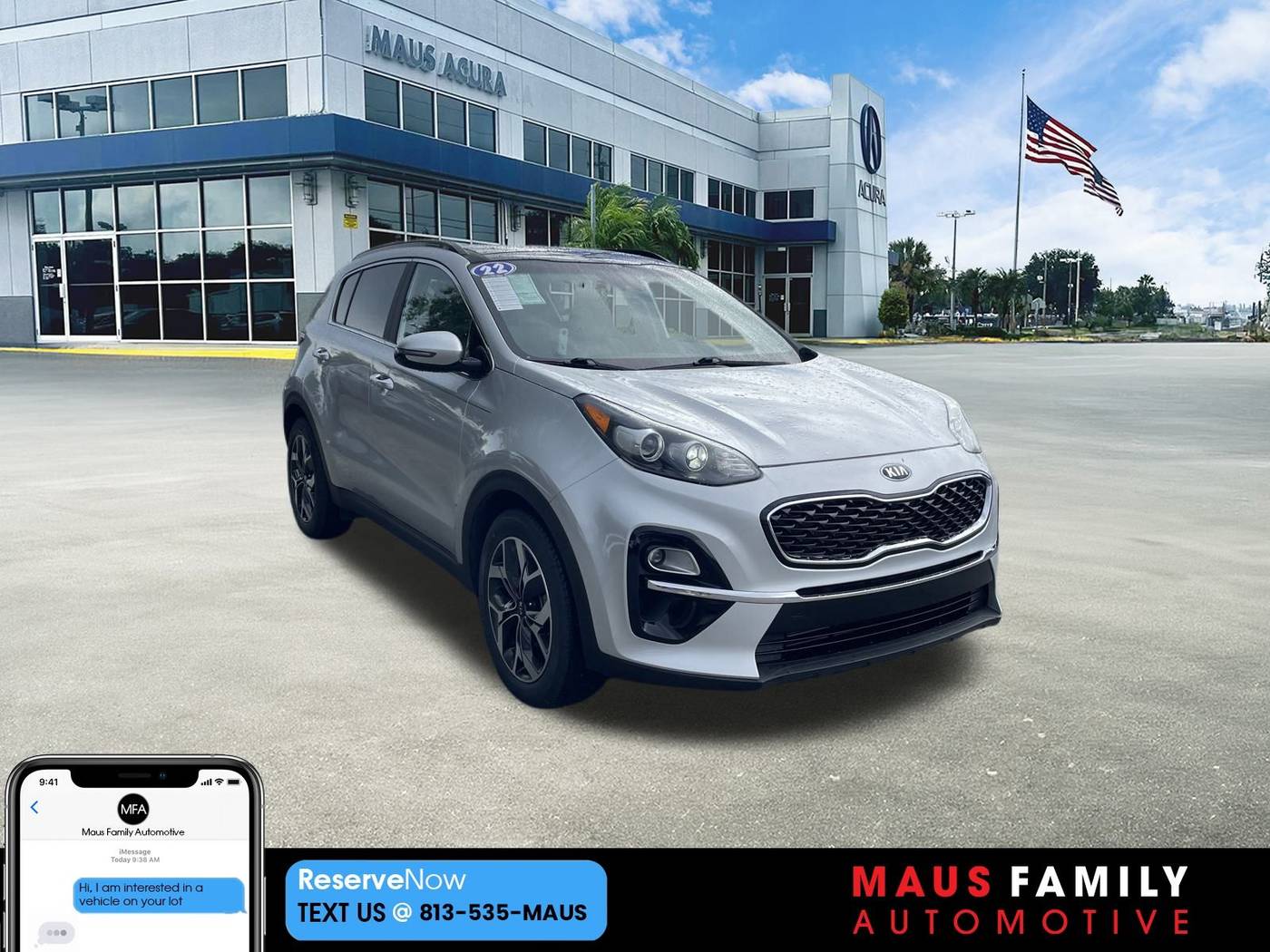 2022 Kia Sportage EX — SUV — 54,972 mi — Tampa, FL