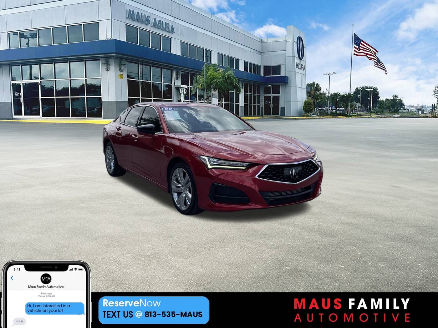 2022 Acura TLX Technology Package — Sedan — 43,313 mi — Tampa, FL