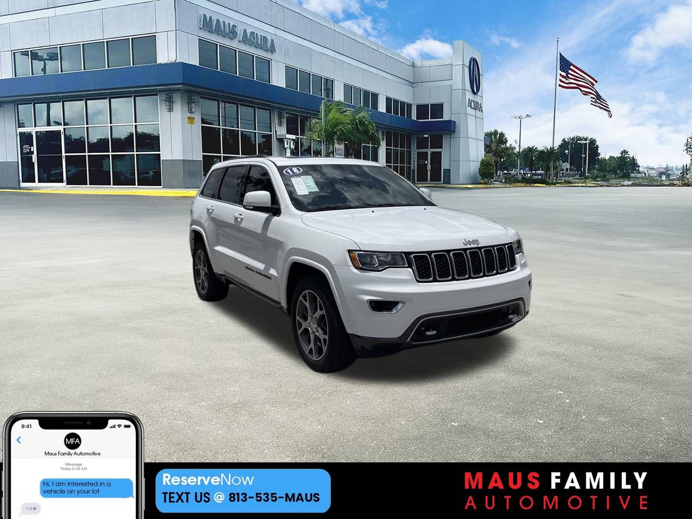 2018 Jeep Grand Cherokee Sterling Edition — SUV — 80,660 mi — Tampa, FL