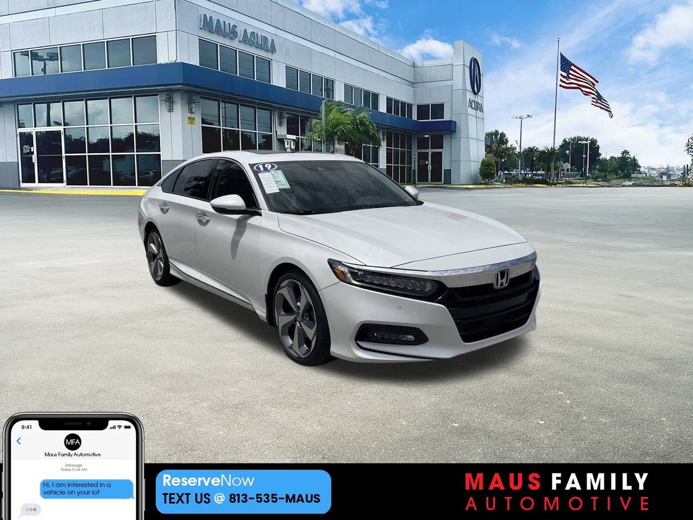 2019 Honda Accord Touring — Sedan — 66,683 mi — Tampa, FL