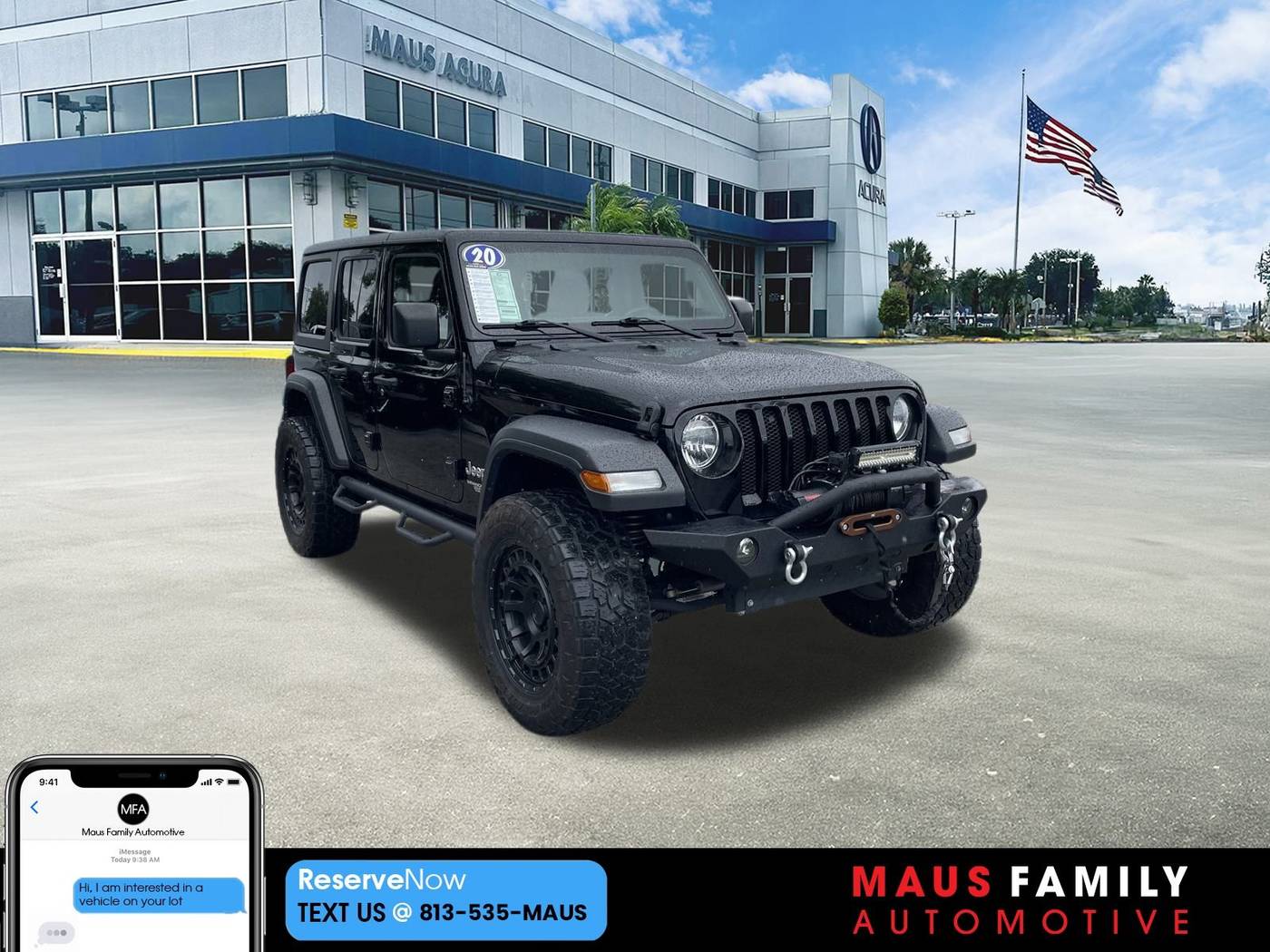2020 Jeep Wrangler Sport S — SUV — 66,049 mi — Tampa, FL