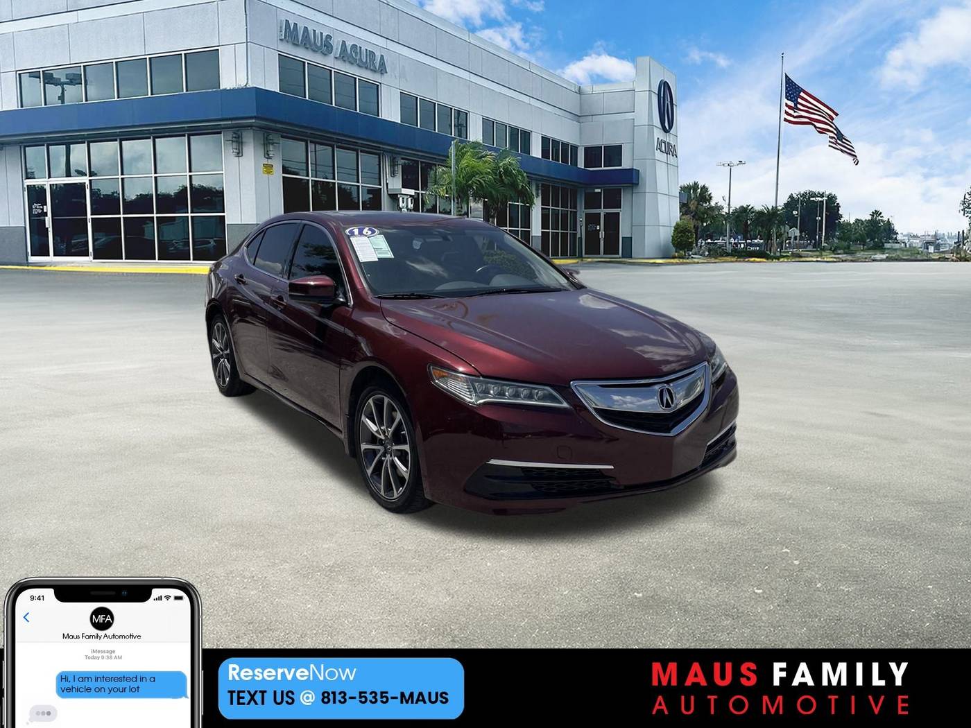 2016 Acura TLX Standard — Sedan — 96,982 mi — Tampa, FL