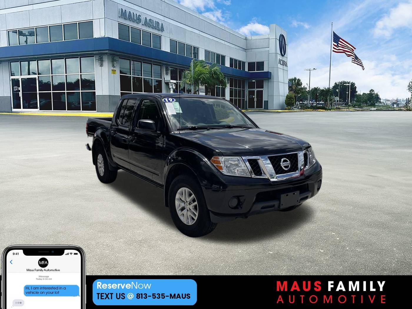 2019 Nissan Frontier SV V6 — Pickup Truck — 68,551 mi — Tampa, FL