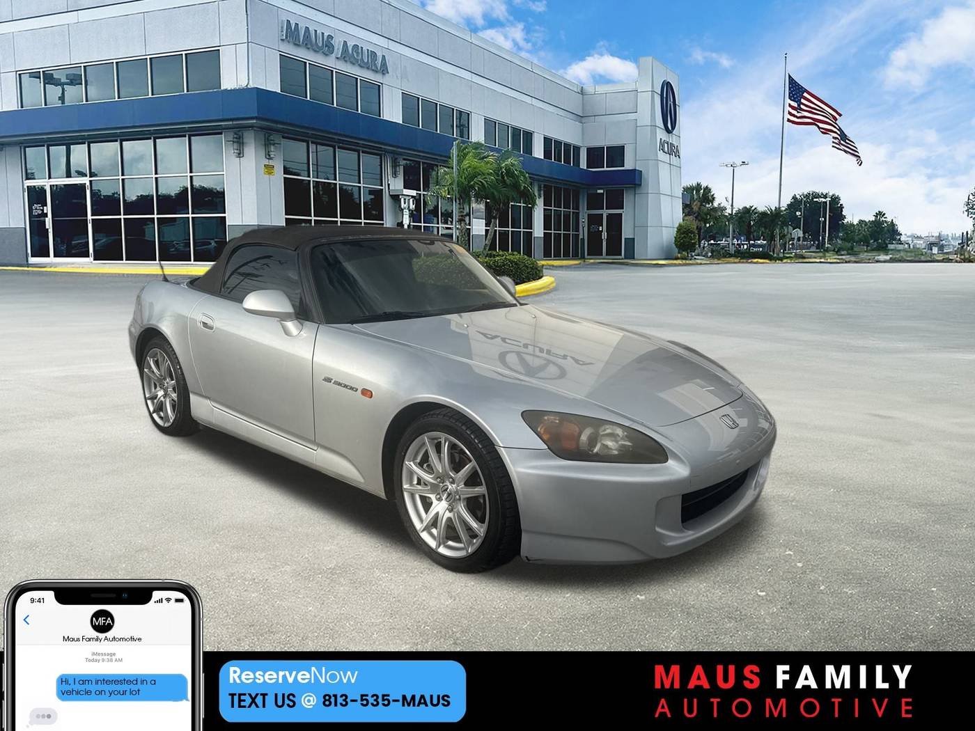 2004 Honda S2000 Base — Convertible — 95,979 mi — Tampa, FL