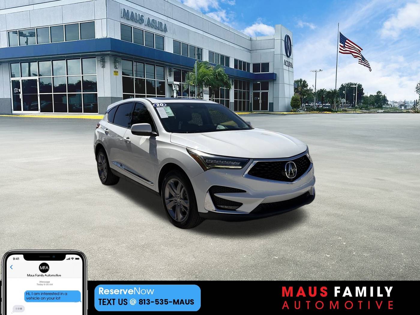 2020 Acura RDX Advance Package — SUV — 53,393 mi — Tampa, FL