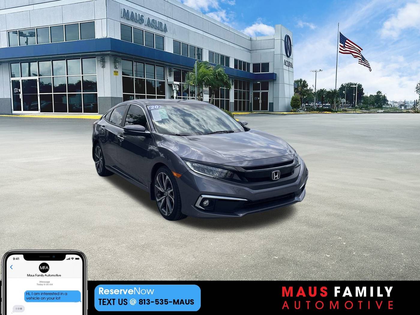 2020 Honda Civic Touring — Sedan — 48,238 mi — Tampa, FL