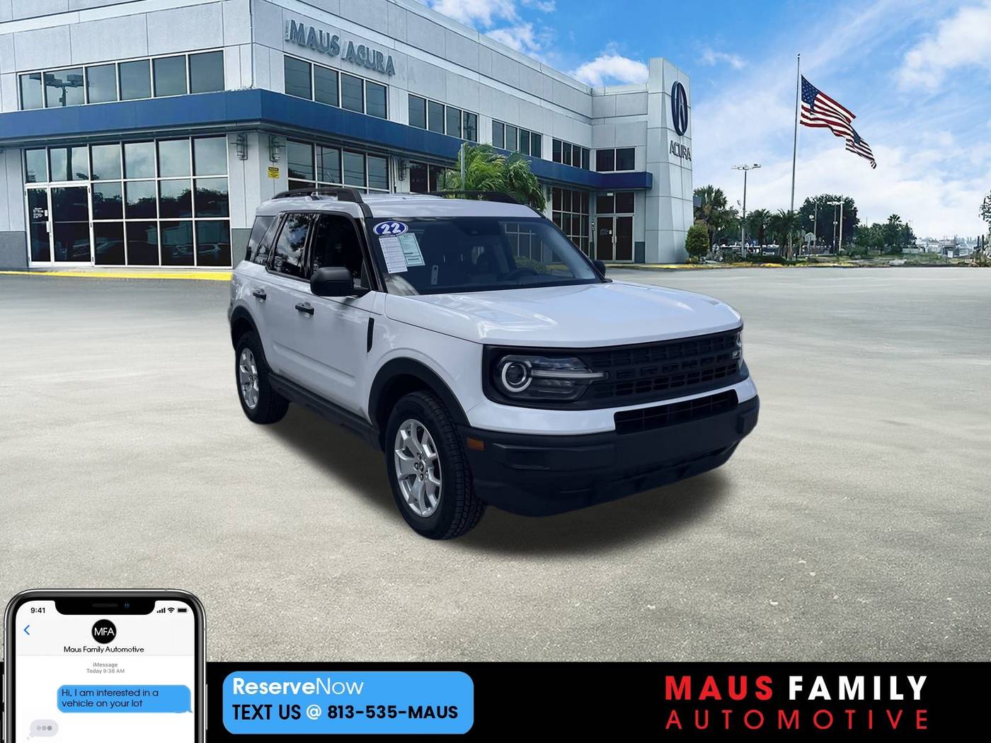 2022 Ford Bronco Sport Base — SUV — 45,645 mi — Tampa, FL