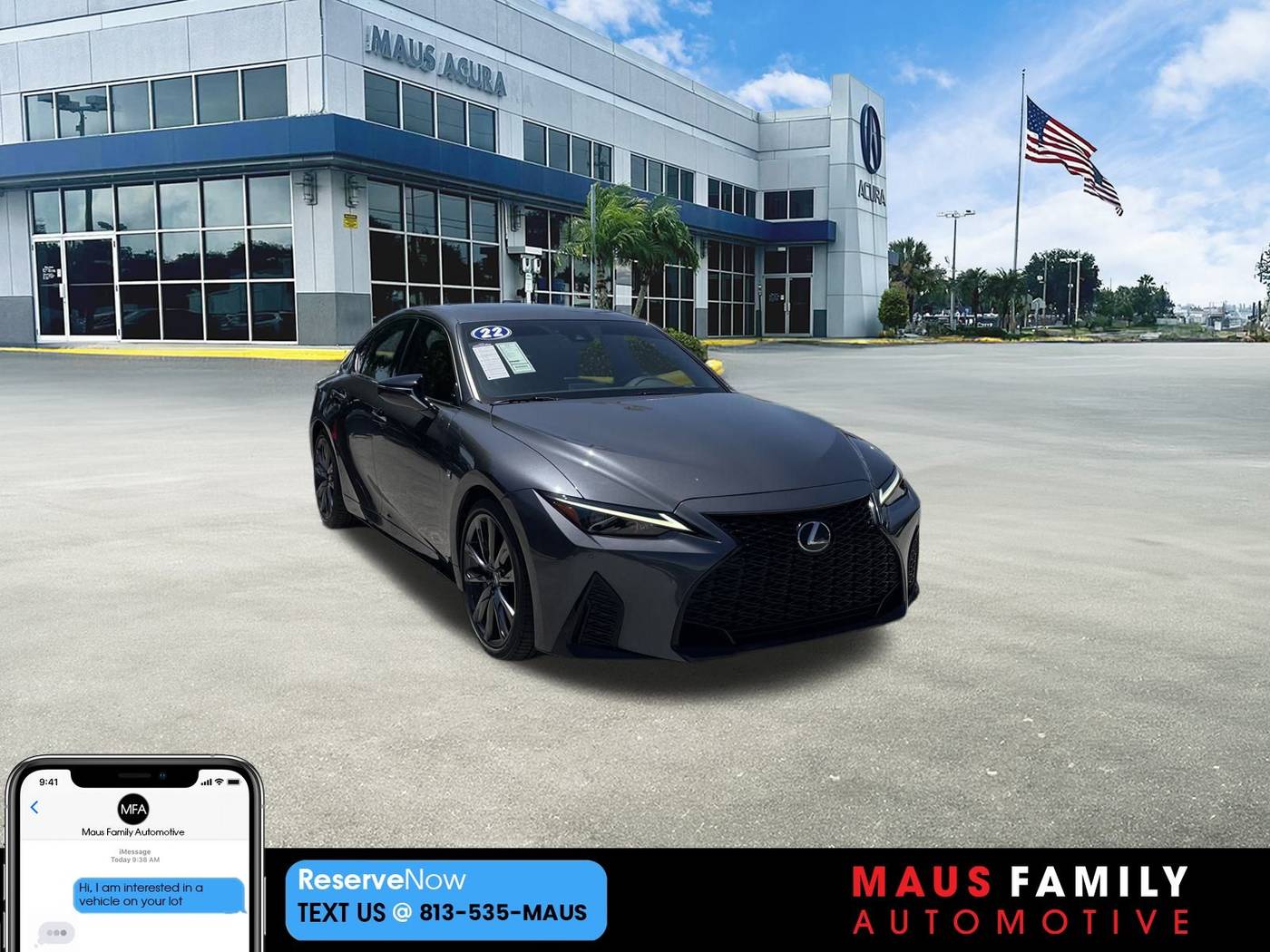 2022 Lexus IS IS 350 F SPORT — Sedan — 21,229 mi — Tampa, FL