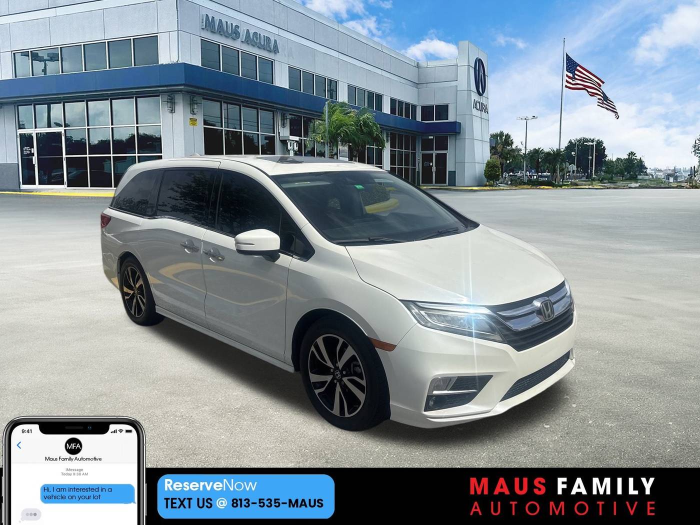 2018 Honda Odyssey Elite — Minivan — 29,200 mi — Tampa, FL