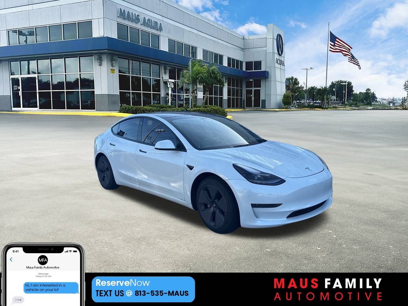 2021 Tesla Model 3 Standard Range Plus — Sedan — 53,129 mi — Tampa, FL