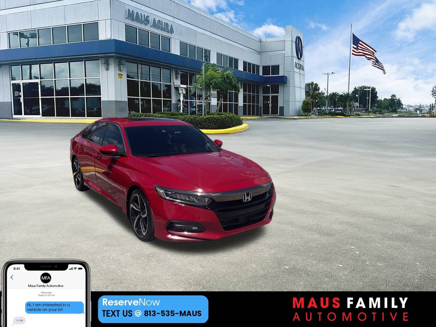 2018 Honda Accord Sport — Sedan — 84,681 mi — Tampa, FL