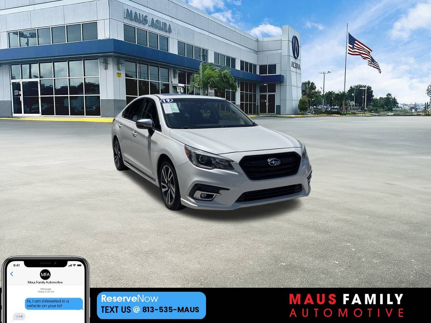 2019 Subaru Legacy 2.5i Sport — Sedan — 52,240 mi — Tampa, FL