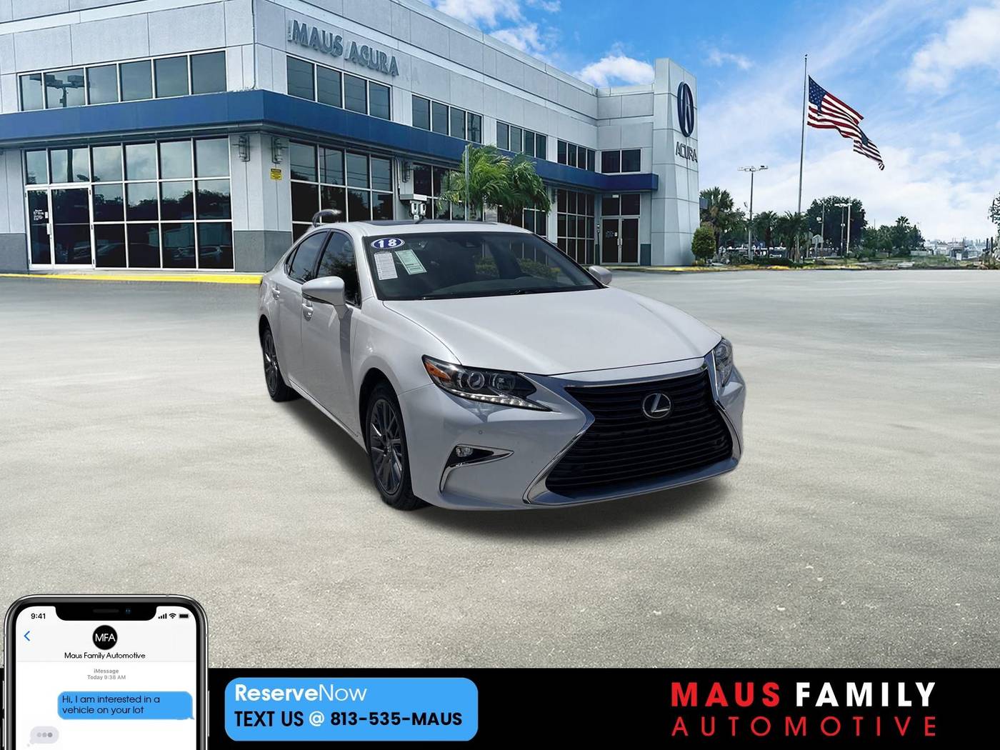 2018 Lexus ES ES 350 — Sedan — 81,974 mi — Tampa, FL