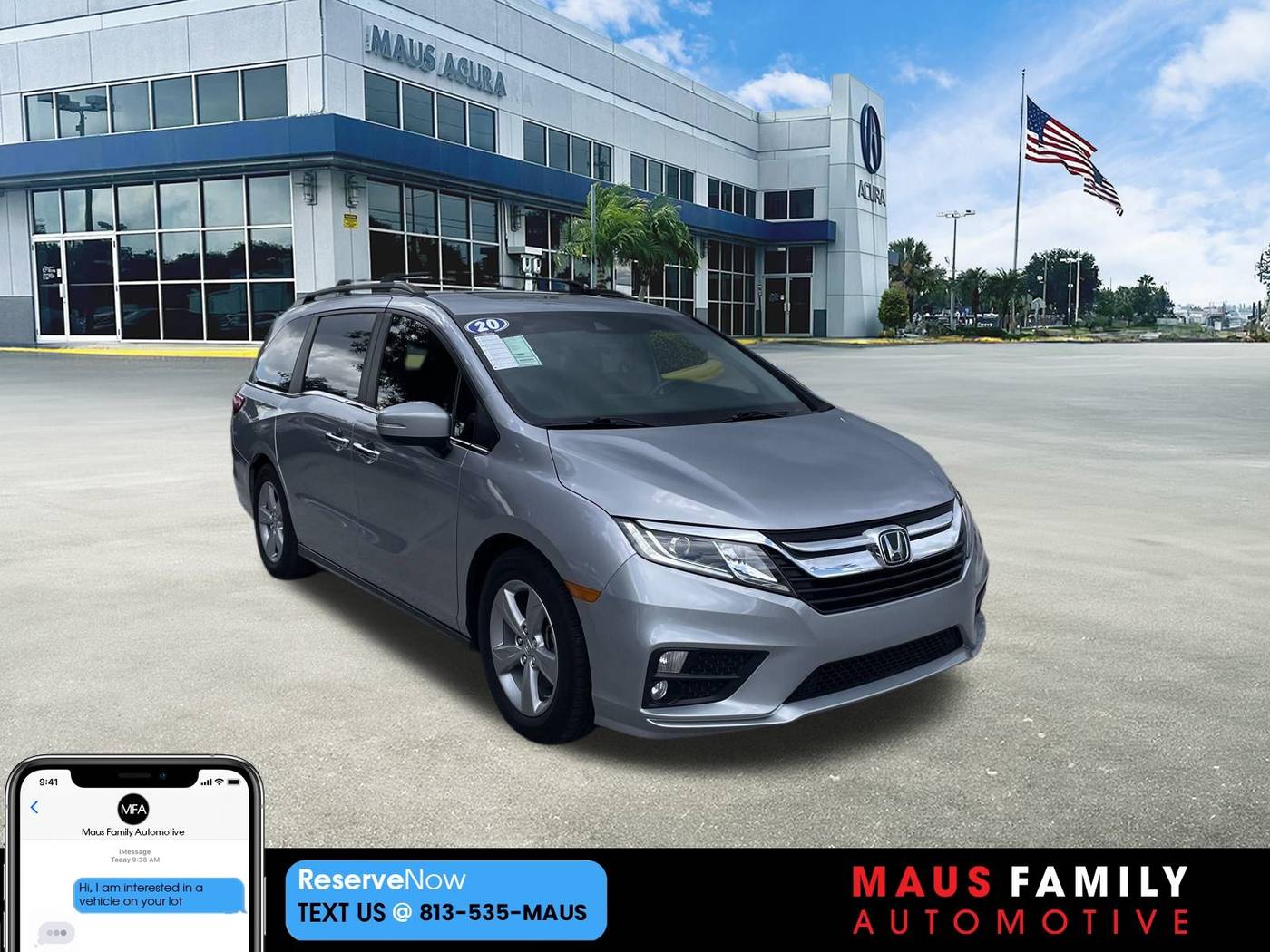 2020 Honda Odyssey EX-L — Minivan — 55,105 mi — Tampa, FL