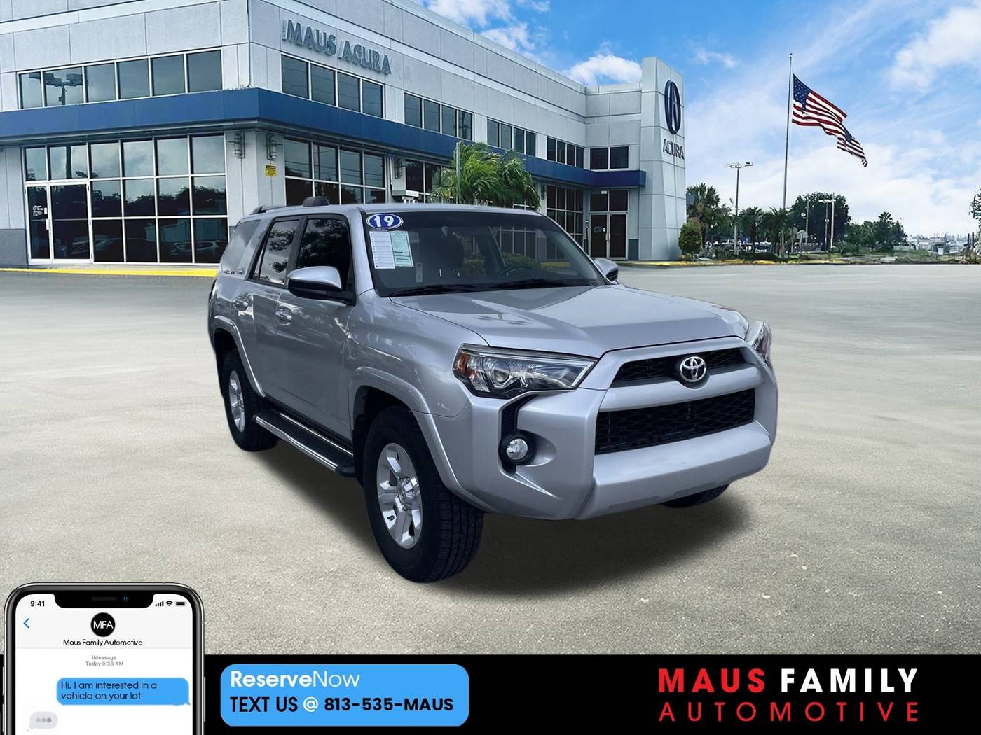 2019 Toyota 4Runner SR5 — SUV — 45,930 mi — Tampa, FL