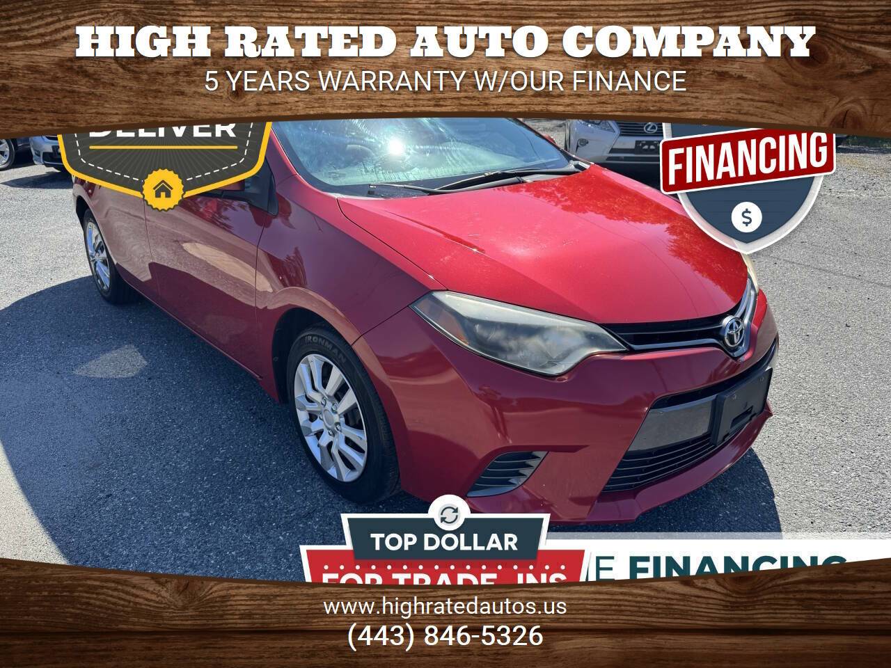 2015 Toyota Corolla LE — Sedan — 116,625 mi — Abingdon, MD