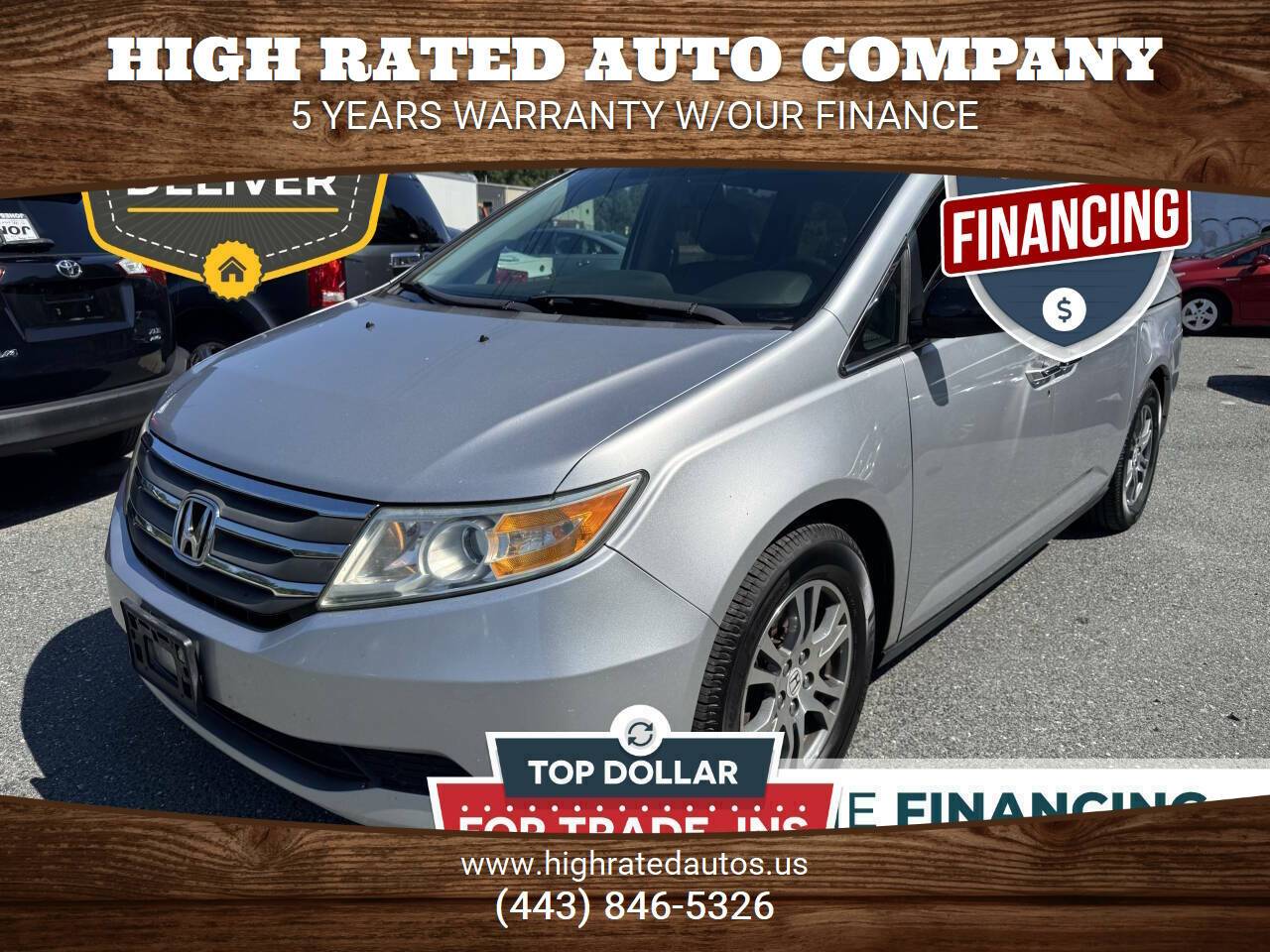2012 Honda Odyssey EX-L — Minivan — 190,977 mi — Abingdon, MD