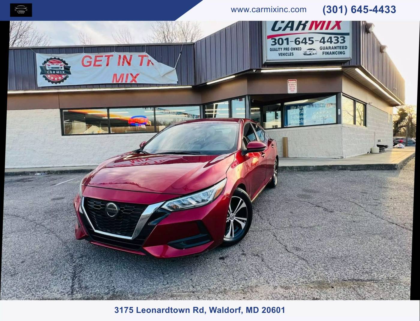 2020 Nissan Sentra SV — Sedan — 62,302 mi — Waldorf, MD