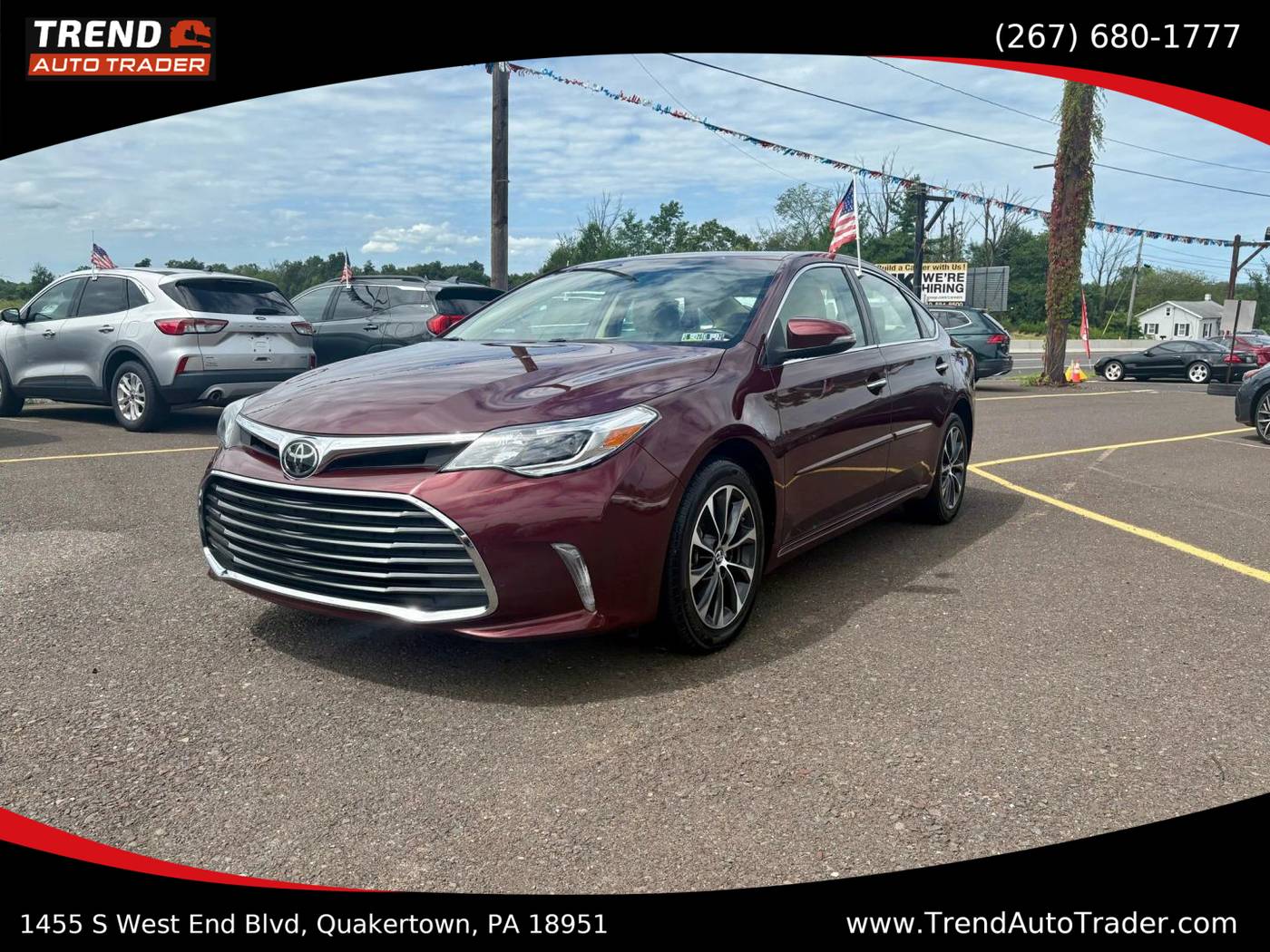 2017 Toyota Avalon XLE Premium — Sedan — 110,792 mi — Quakertown, PA
