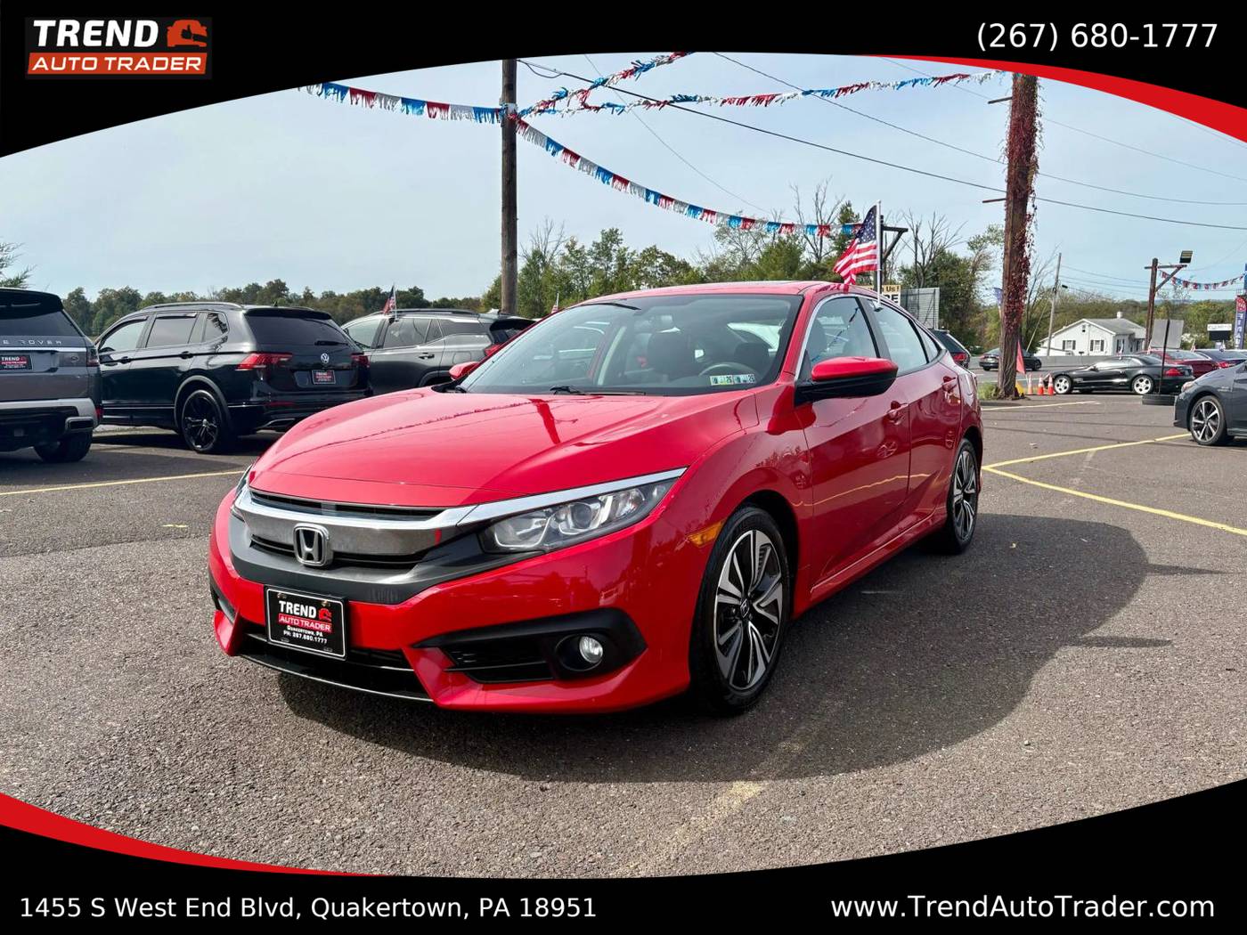 2016 Honda Civic EX-T — Sedan — 65,321 mi — Quakertown, PA