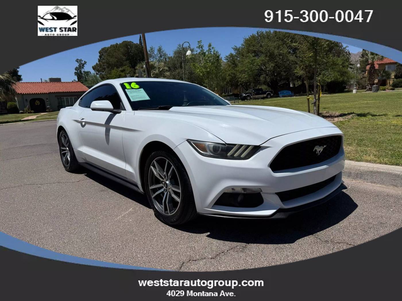 2016 Ford Mustang EcoBoost — Coupe — 109,189 mi — El Paso, TX