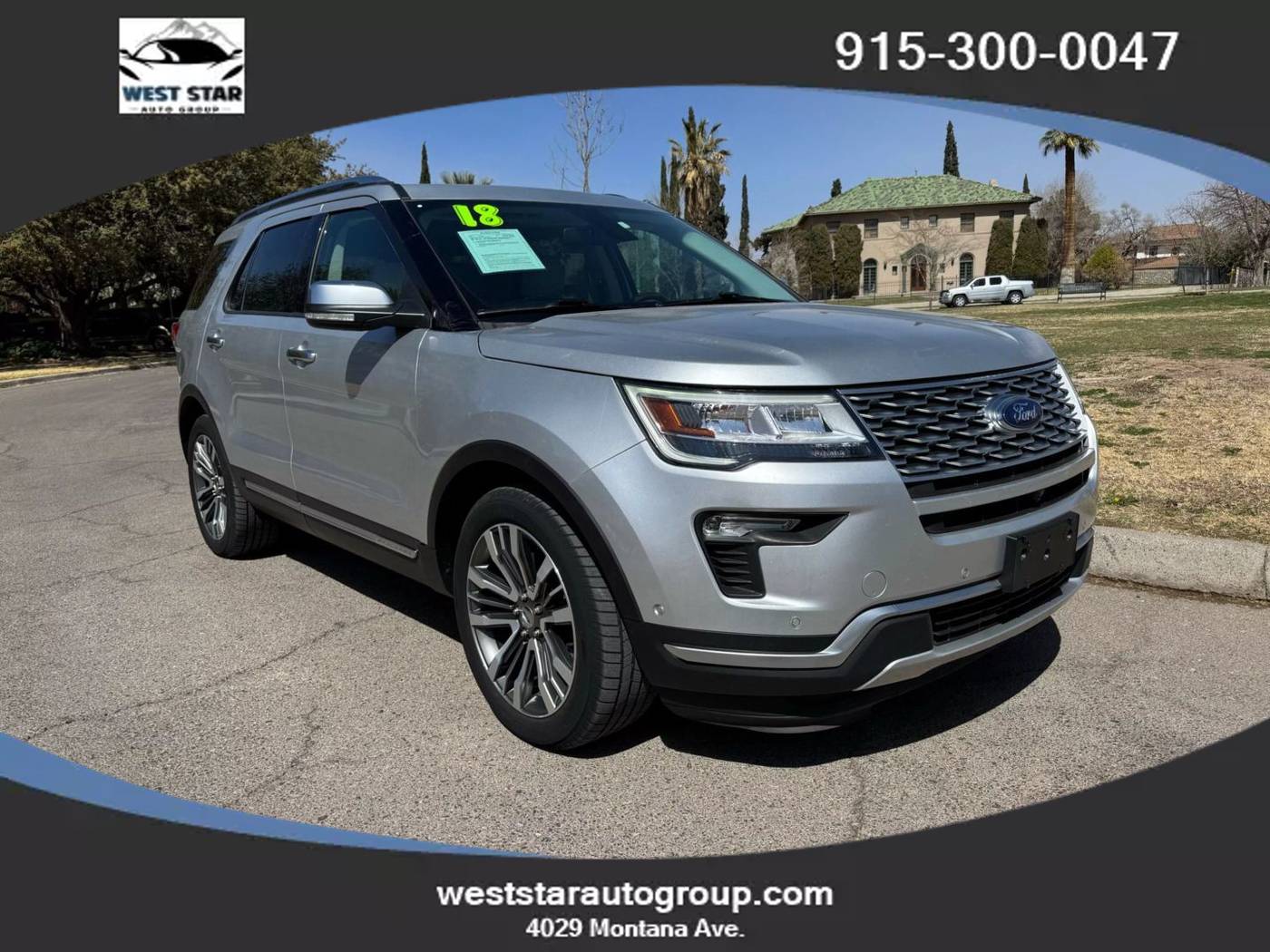 2018 Ford Explorer Platinum — SUV — 96,907 mi — El Paso, TX
