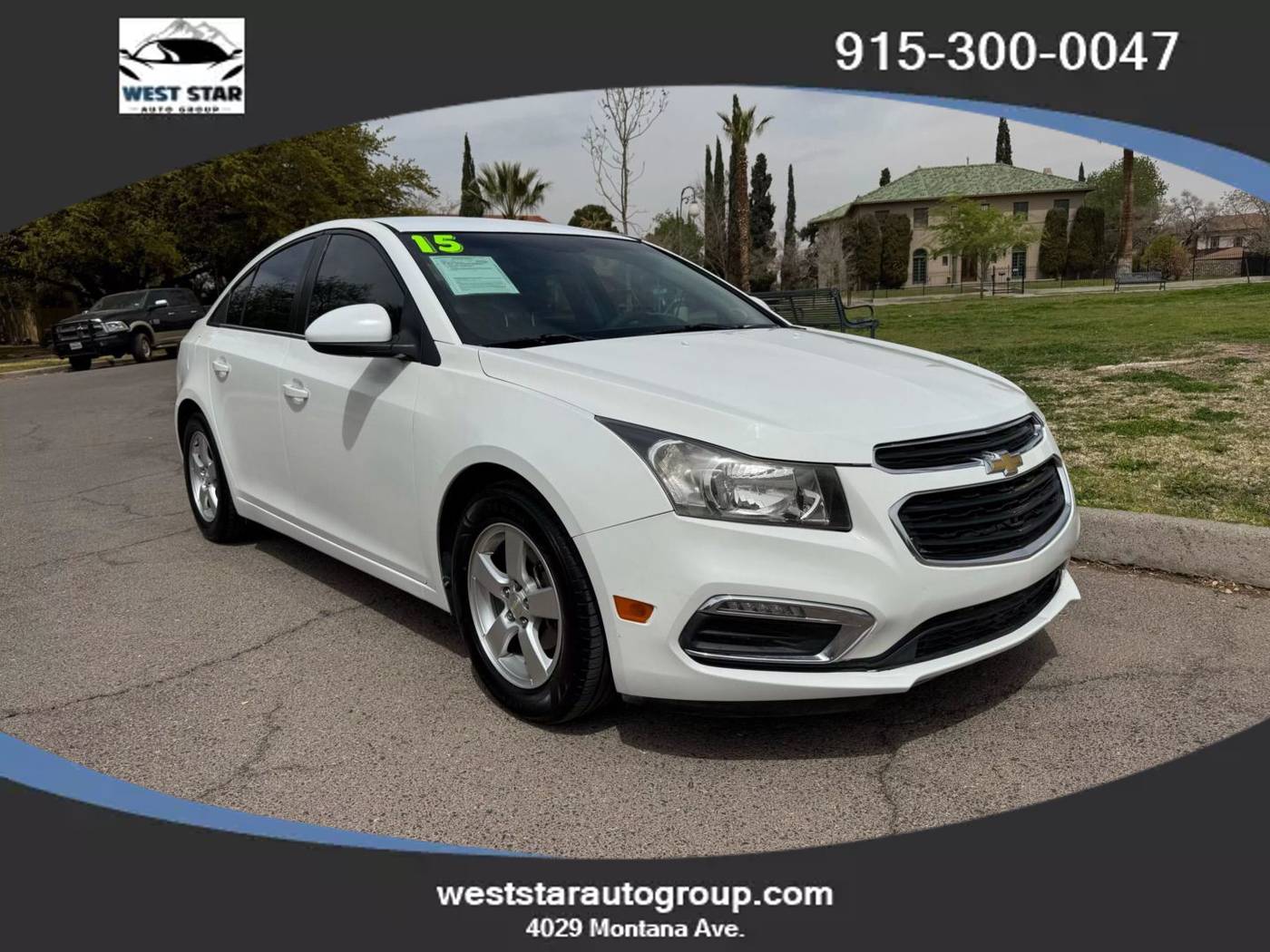 2015 Chevrolet Cruze 1LT — Sedan — 91,898 mi — El Paso, TX