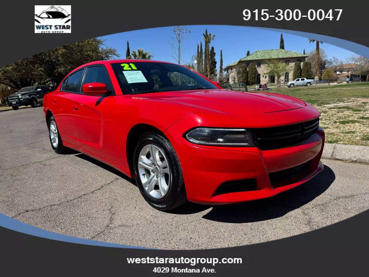 2021 Dodge Charger SXT — Sedan — 73,848 mi — El Paso, TX