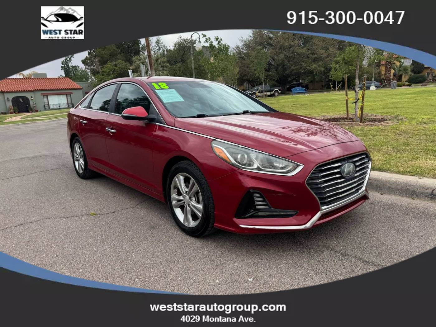 2018 Hyundai Sonata SEL — Sedan — 71,920 mi — El Paso, TX