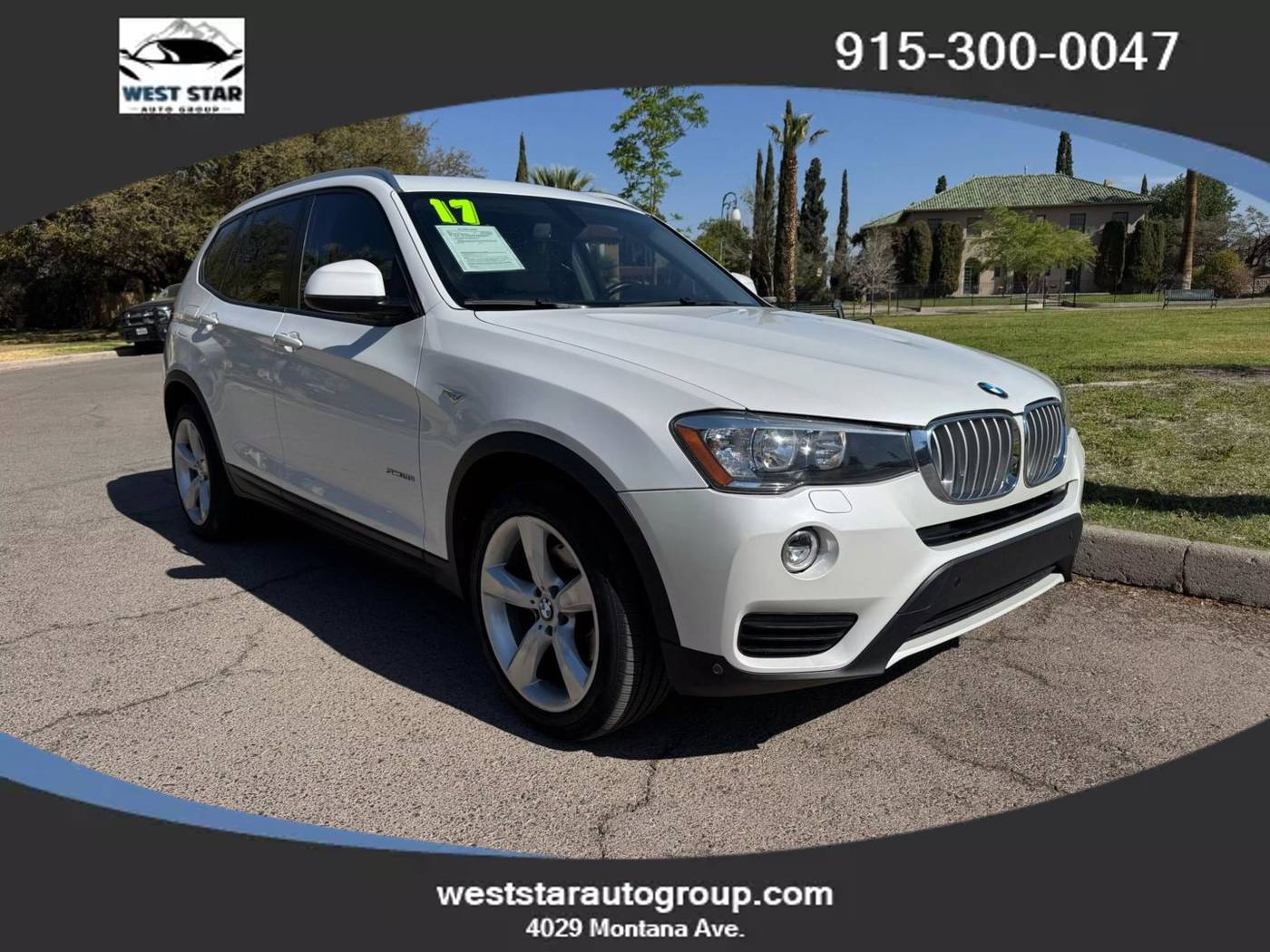 2017 BMW X3 28i — SUV — 96,961 mi — El Paso, TX