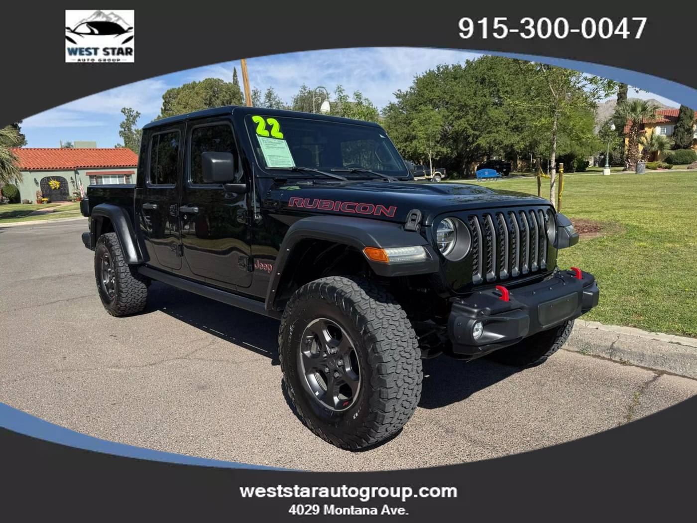 2022 Jeep Gladiator Rubicon — Pickup Truck — 32,877 mi — El Paso, TX