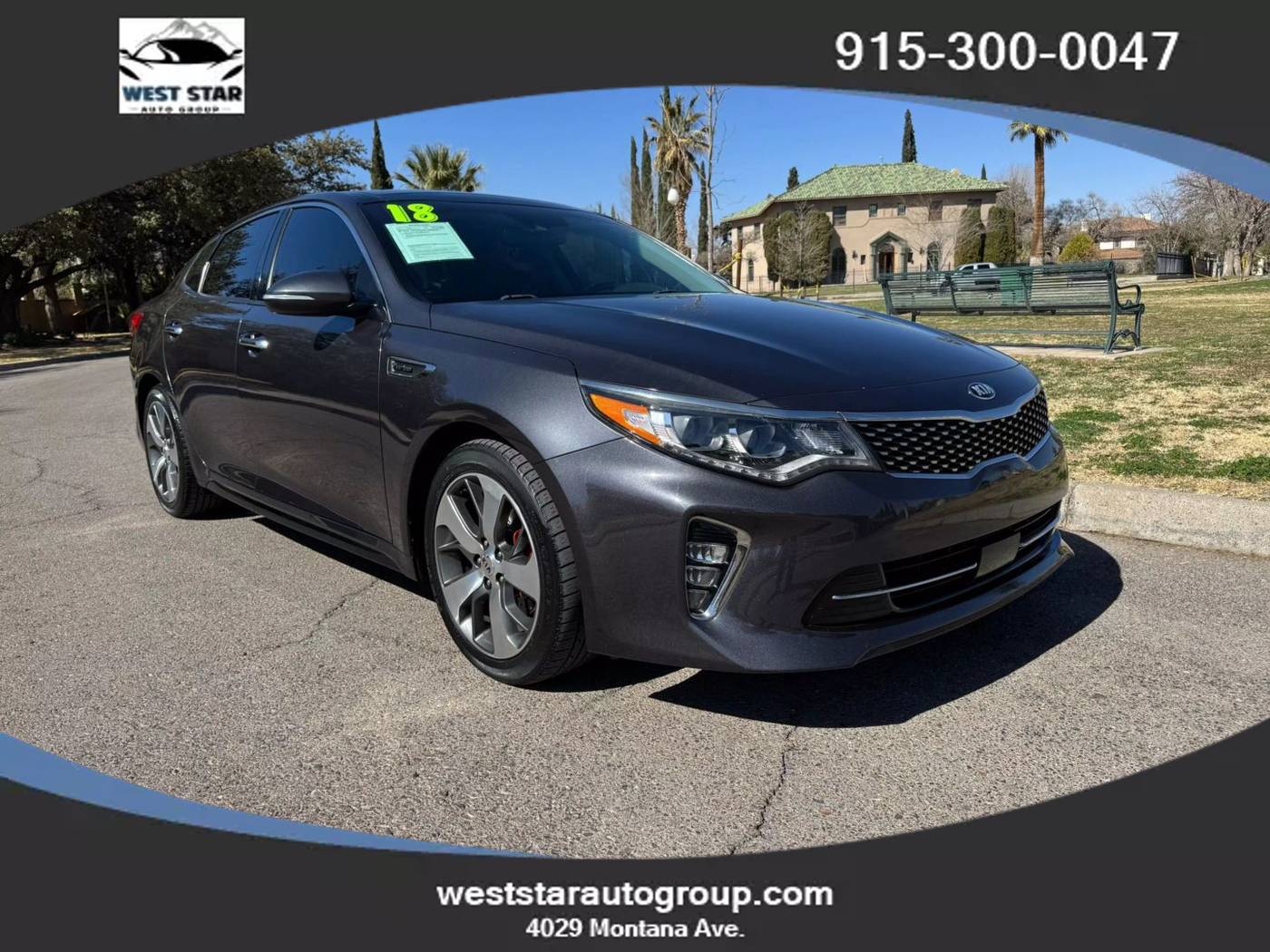 2018 Kia Optima SX Turbo — Sedan — 79,685 mi — El Paso, TX