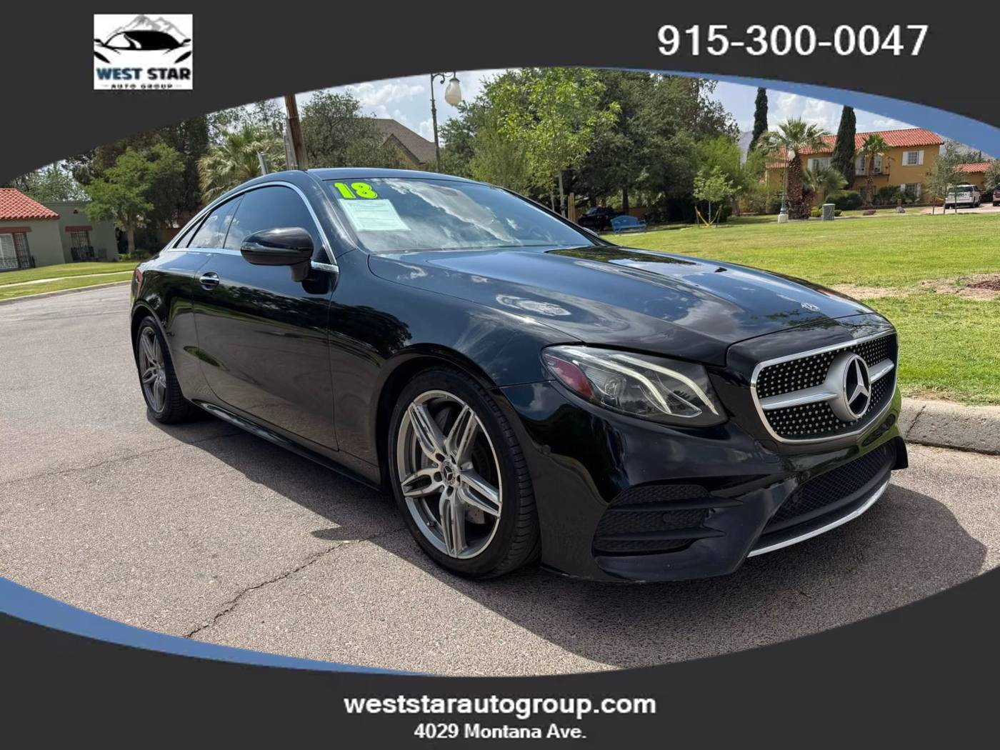 2018 Mercedes-Benz E-Class E 400 — Coupe — 92,813 mi — El Paso, TX