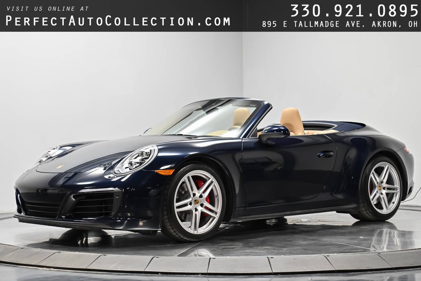 2017 Porsche 911 Carrera 4 — Convertible — 17,723 mi — Akron, OH