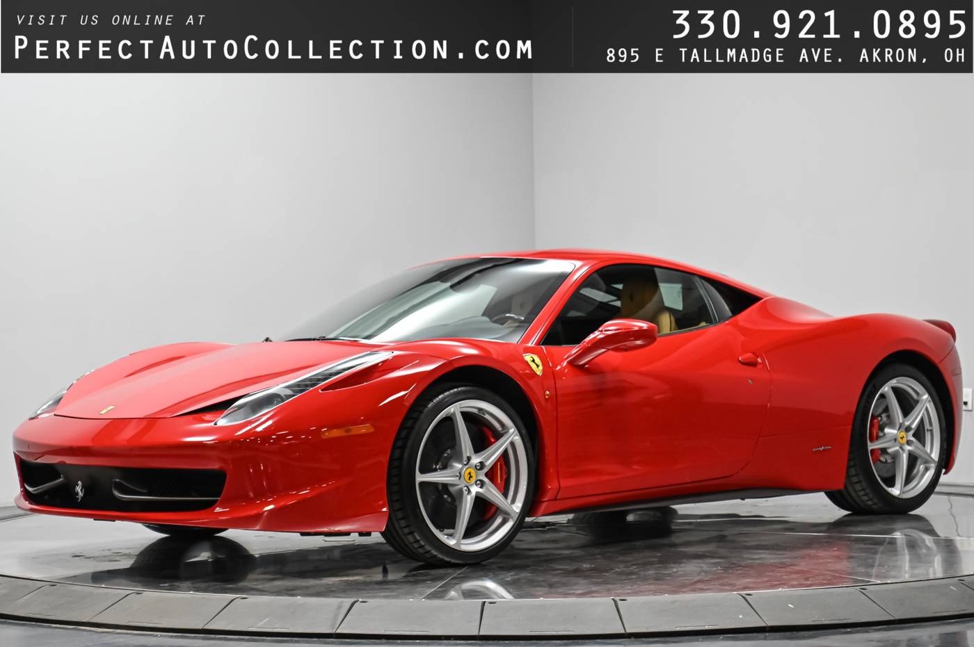 2013 Ferrari 458 Italia Italia — Coupe — 5,727 mi — Akron, OH