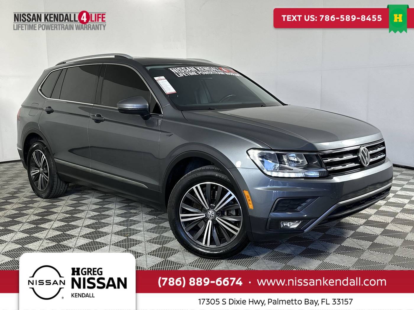 2018 Volkswagen Tiguan SEL — SUV — 88,201 mi — Palmetto Bay, FL