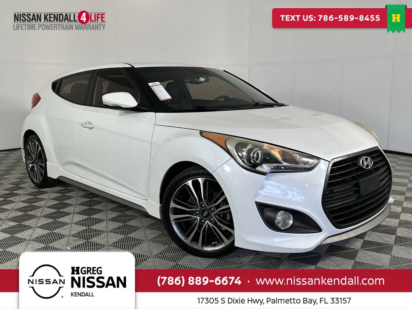 2016 Hyundai Veloster Turbo — Hatchback — 72,182 mi — Palmetto Bay, FL