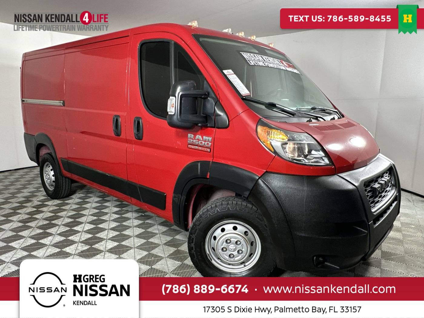 2021 Ram ProMaster Cargo Van 2500 — Cargo Van — 60,616 mi — Palmetto Bay, FL