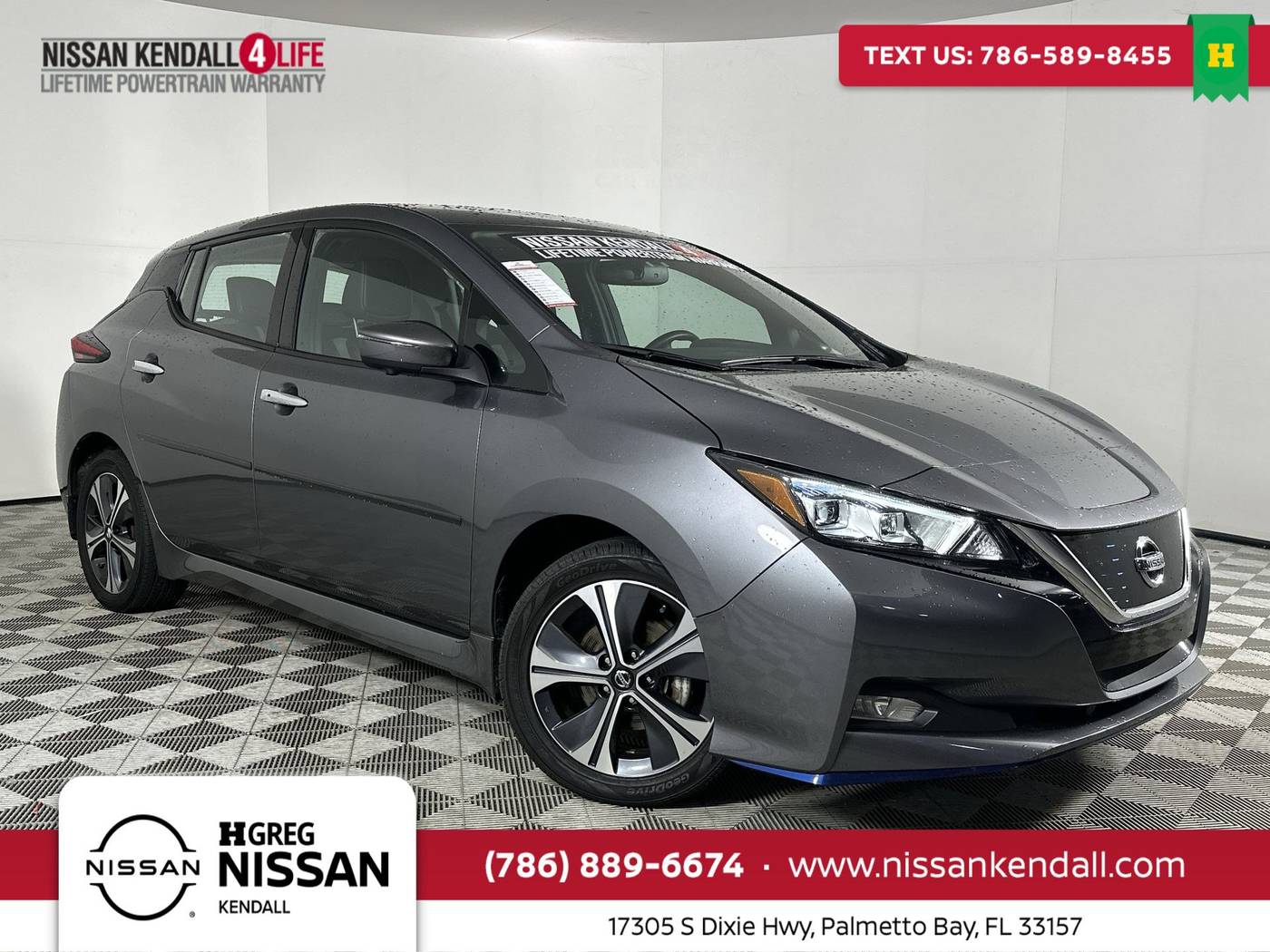 2021 Nissan LEAF SL PLUS — Hatchback — 72,614 mi — Palmetto Bay, FL
