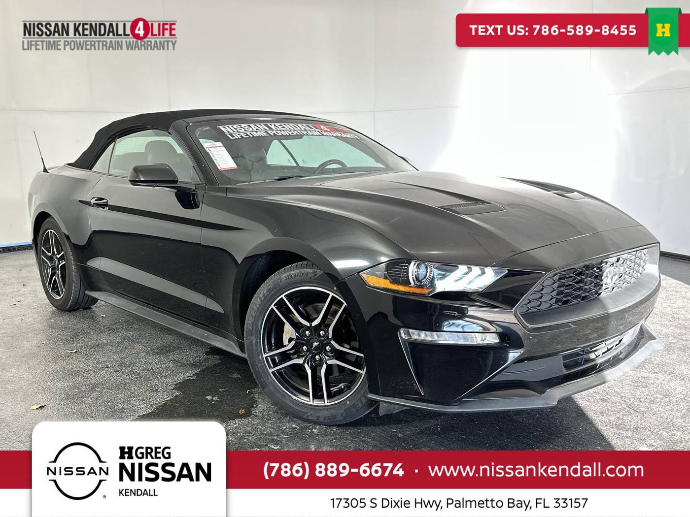 2021 Ford Mustang EcoBoost Premium — Convertible — 93,045 mi — Palmetto Bay, FL