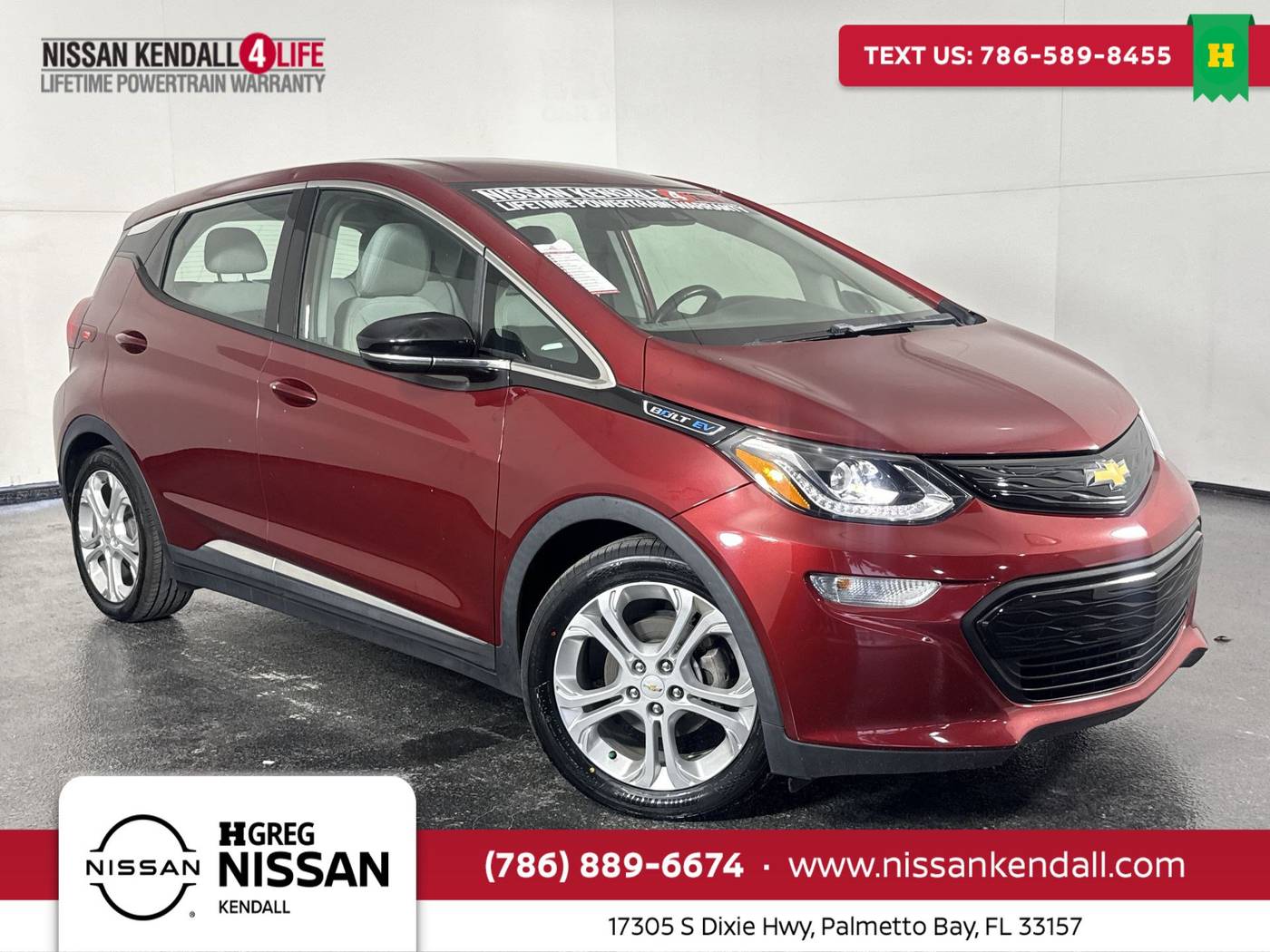2020 Chevrolet Bolt EV LT — Hatchback — 37,813 mi — Palmetto Bay, FL