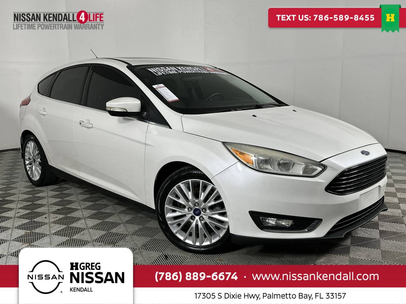 2017 Ford Focus Titanium — Hatchback — 97,795 mi — Palmetto Bay, FL