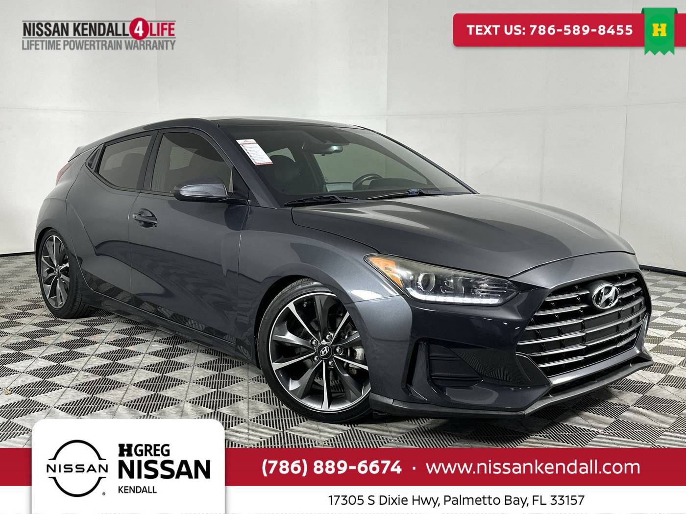 2019 Hyundai Veloster 2.0 Premium — Hatchback — 84,802 mi — Palmetto Bay, FL