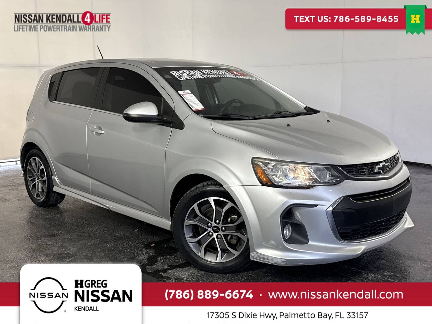 2018 Chevrolet Sonic LT — Hatchback — 66,585 mi — Palmetto Bay, FL