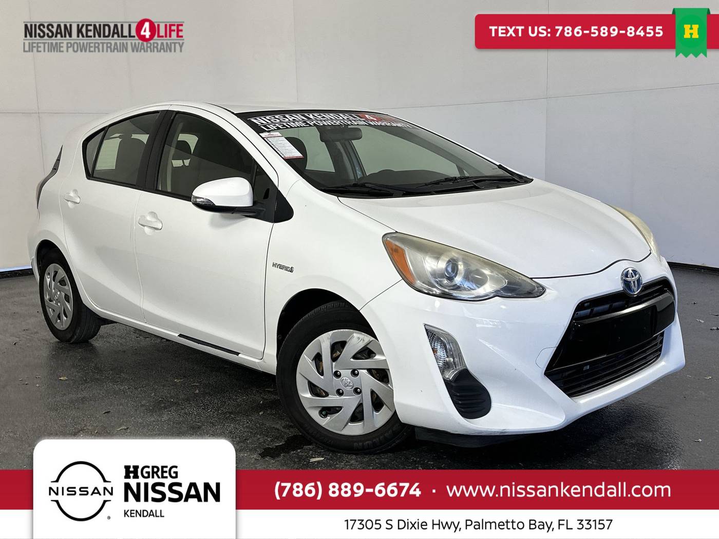 2016 Toyota Prius c Four — Hatchback — 75,742 mi — Palmetto Bay, FL